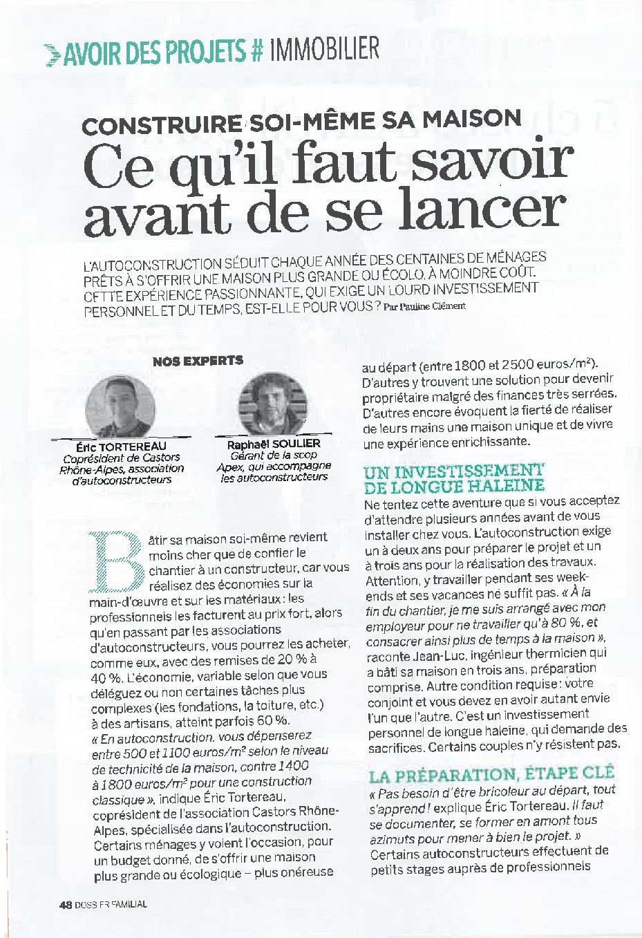 Article Dossier familial n°518