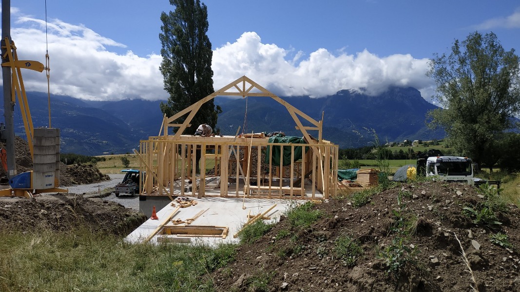 Chantier isolation paille