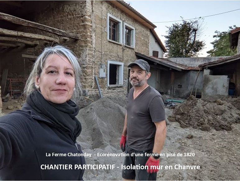 Isolation Chanvre #1 à la Ferme Chatonday