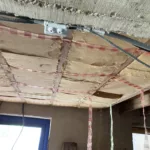enduits de finition terre crue chaux sur cloisons , isolation combles perdues ouate de cellulose, pédo épuration, pose pare vapeur, ,...
