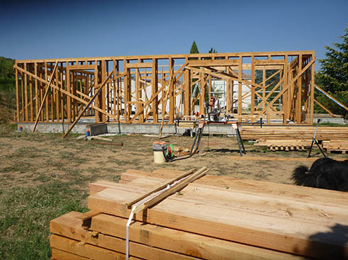 Maison familiale en bois-paille