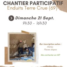 Chantier Participatif : Enduit Terre Crue