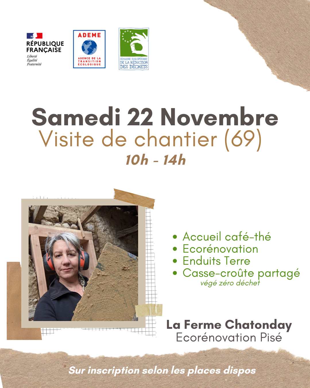 Visite de chantier Terre - label SERD ADEME