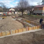 Enduits terre et cloison banchée habitat participatif