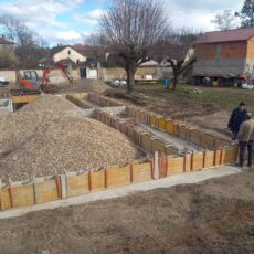 Enduits terre et cloison banchée habitat participatif