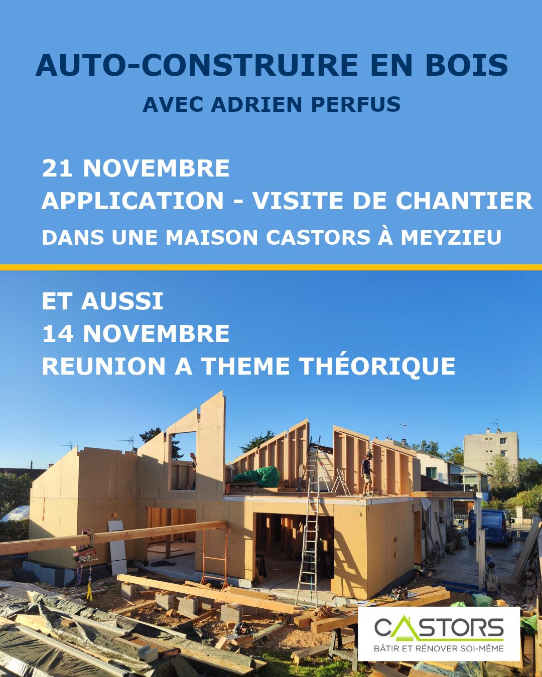 Visite de chantier - Auto-construire en bois 2/2